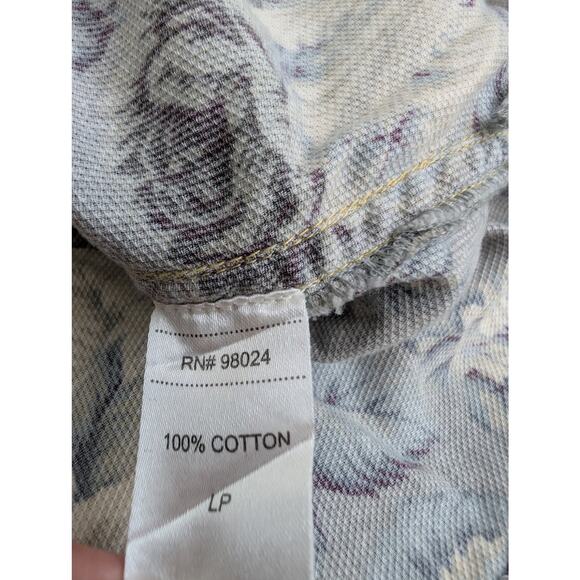 Anthropologie Love The Label Floral Chambray Buttondown - Picture 11 of 13